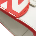 フェンディ FENDI BUSTINA BUNNY 7AS169 レッド×ホワイト レザー ショルダーバッグ シルバー金具 マークジェイコブス コラボ バニー ウサギ 赤 白