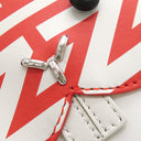 フェンディ FENDI BUSTINA BUNNY 7AS169 レッド×ホワイト レザー ショルダーバッグ シルバー金具 マークジェイコブス コラボ バニー ウサギ 赤 白