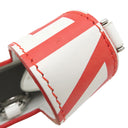 フェンディ FENDI BUSTINA BUNNY 7AS169 レッド×ホワイト レザー ショルダーバッグ シルバー金具 マークジェイコブス コラボ バニー ウサギ 赤 白