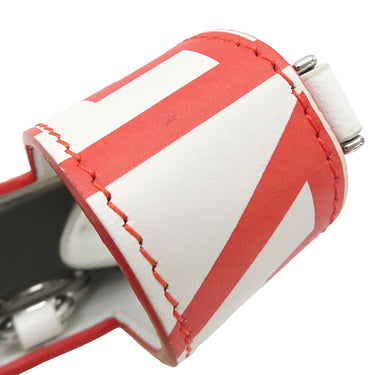 フェンディ FENDI BUSTINA BUNNY 7AS169 レッド×ホワイト レザー ショルダーバッグ シルバー金具 マークジェイコブス コラボ バニー ウサギ 赤 白