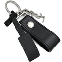 サンローラン SAINT LAURENT カサンドラ キーリング 518323 0SX0E 1000 ブラック レザー キーリング シルバー金具 黒 YSL メタルロゴ