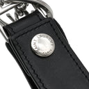 サンローラン SAINT LAURENT カサンドラ キーリング 518323 0SX0E 1000 ブラック レザー キーリング シルバー金具 黒 YSL メタルロゴ