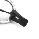 サンローラン SAINT LAURENT カサンドラ キーリング 518323 0SX0E 1000 ブラック レザー キーリング シルバー金具 黒 YSL メタルロゴ