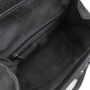 グッチ GUCCI ドクターズバッグ 146002 ブラック GGキャンバス レザー ハンドバッグ シルバー金具 黒 シェリーライン スクエア型