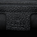 グッチ GUCCI ドクターズバッグ 146002 ブラック GGキャンバス レザー ハンドバッグ シルバー金具 黒 シェリーライン スクエア型