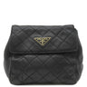 プラダ PRADA チェーン キルティング ショルダー NERO ラムスキン ショルダーバッグ ゴールド金具 黒 三角ロゴ