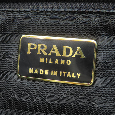 プラダ PRADA チェーン キルティング ショルダー NERO ラムスキン ショルダーバッグ ゴールド金具 黒 三角ロゴ