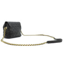 プラダ PRADA チェーン キルティング ショルダー NERO ラムスキン ショルダーバッグ ゴールド金具 黒 三角ロゴ