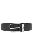 ルイヴィトン LOUIS VUITTON サンチュール ポンヌフ 85/34 M6065 ブラック レザー トリヨンカーフレザー ベルト シルバー金具 黒