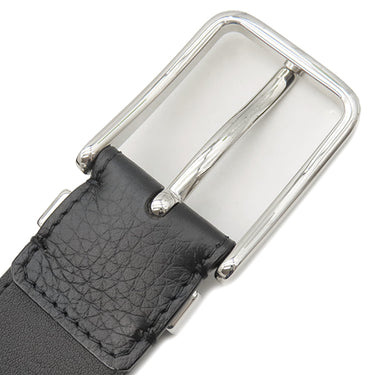 ルイヴィトン LOUIS VUITTON サンチュール ポンヌフ 85/34 M6065 ブラック レザー トリヨンカーフレザー ベルト シルバー金具 黒