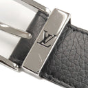 ルイヴィトン LOUIS VUITTON サンチュール ポンヌフ 85/34 M6065 ブラック レザー トリヨンカーフレザー ベルト シルバー金具 黒