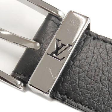 ルイヴィトン LOUIS VUITTON サンチュール ポンヌフ 85/34 M6065 ブラック レザー トリヨンカーフレザー ベルト シルバー金具 黒