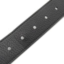 ルイヴィトン LOUIS VUITTON サンチュール ポンヌフ 85/34 M6065 ブラック レザー トリヨンカーフレザー ベルト シルバー金具 黒