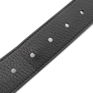 ルイヴィトン LOUIS VUITTON サンチュール ポンヌフ 85/34 M6065 ブラック レザー トリヨンカーフレザー ベルト シルバー金具 黒