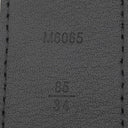 ルイヴィトン LOUIS VUITTON サンチュール ポンヌフ 85/34 M6065 ブラック レザー トリヨンカーフレザー ベルト シルバー金具 黒