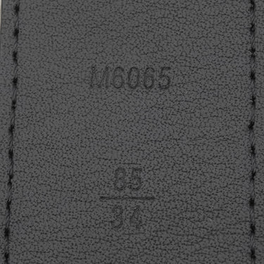 ルイヴィトン LOUIS VUITTON サンチュール ポンヌフ 85/34 M6065 ブラック レザー トリヨンカーフレザー ベルト シルバー金具 黒