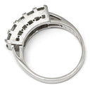 ノンブランド NON BRAND ダイヤ 1.00ct プラチナシルバー Pt900 ダイヤモンド リング 指輪 プラチナム Pt900 スクエアカット 5P 5石 5粒 一文字リング 造幣局検定マーク 12.5号