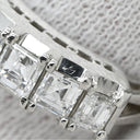 ノンブランド NON BRAND ダイヤ 1.00ct プラチナシルバー Pt900 ダイヤモンド リング 指輪 プラチナム Pt900 スクエアカット 5P 5石 5粒 一文字リング 造幣局検定マーク 12.5号