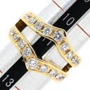 ノンブランド NON BRAND ダイヤ リング イエローゴールド K18YG ダイヤモンド リング 指輪 Au750 18K 18金 ダイヤモンド 12号