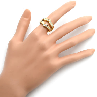 ノンブランド NON BRAND ダイヤ リング イエローゴールド K18YG ダイヤモンド リング 指輪 Au750 18K 18金 ダイヤモンド 12号