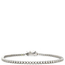 ノンブランド NON BRAND テニスブレスレット ホワイトゴールド K18WG ダイヤモンド ブレスレット ダイヤブレスレット