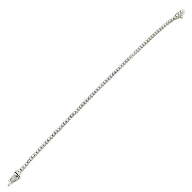 ノンブランド NON BRAND テニスブレスレット ホワイトゴールド K18WG ダイヤモンド ブレスレット ダイヤブレスレット