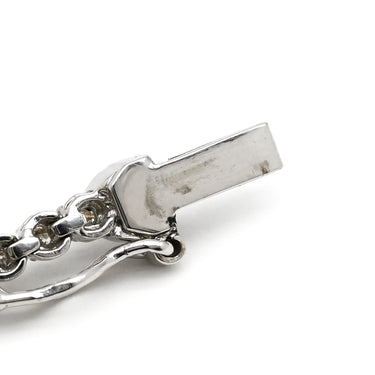 ノンブランド NON BRAND テニスブレスレット ホワイトゴールド K18WG ダイヤモンド ブレスレット ダイヤブレスレット