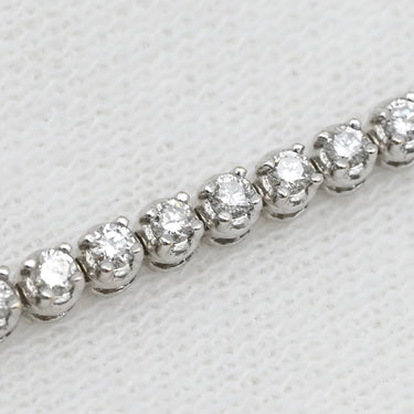 ノンブランド NON BRAND テニスブレスレット ホワイトゴールド K18WG ダイヤモンド ブレスレット ダイヤブレスレット