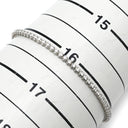 ノンブランド NON BRAND テニスブレスレット ホワイトゴールド K18WG ダイヤモンド ブレスレット ダイヤブレスレット