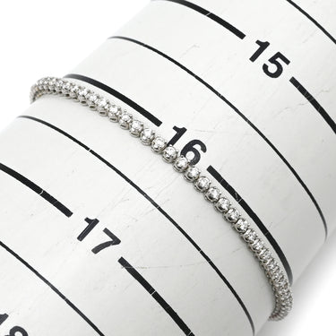ノンブランド NON BRAND テニスブレスレット ホワイトゴールド K18WG ダイヤモンド ブレスレット ダイヤブレスレット