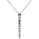 ノンブランド NON BRAND ダイヤ ペンダント ホワイトゴールド K18WG ダイヤモンド ネックレス ホワイトゴールド 10P 10石 10粒 ラインネックレス