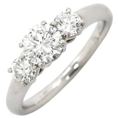 ノンブランド NON BRAND ダイヤリング プラチナシルバー Pt900 ダイヤモンド リング 指輪 3P 12号