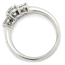 ノンブランド NON BRAND ダイヤリング プラチナシルバー Pt900 ダイヤモンド リング 指輪 3P 12号