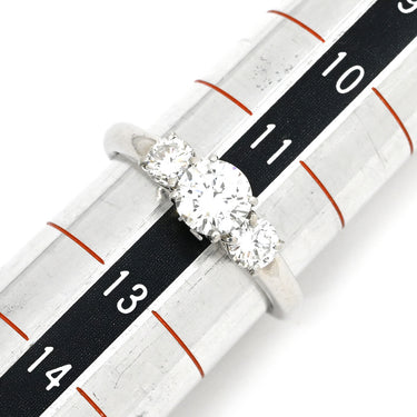 ノンブランド NON BRAND ダイヤリング プラチナシルバー Pt900 ダイヤモンド リング 指輪 3P 12号