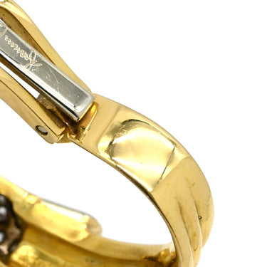 ジャンニ カリタ GIANNI CARITA イエローゴールド K18YG ダイヤモンド ピアス Au750 18K 18金 パヴェ ダイヤ クリップオンタイプ ウィング 羽根 翼モチーフ