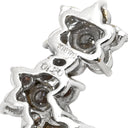 ノンブランド NON BRAND ホワイトゴールド K18WG ダイヤモンド ペンダントトップ Au750 18K 18金 ダイヤモンド 1.20ct 3連 フラワーモチーフ ネックレストップ 花 ピンク WG チャーム