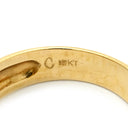 ノンブランド NON BRAND ダイヤリング フラワーモチーフ イエローゴールド K18YG ダイヤモンド リング 指輪 15P 15石 花 ブリリアントカット 18KT 750 YG ダイヤモンド 11.5号