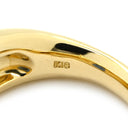 ノンブランド NON BRAND ブルーサファイア ブルー×イエローゴールド K18YG サファイア リング 指輪 2.09ct イエローゴールド Au750 18K 18金 青 渦巻き 彫刻 アールデコ エングレーブ 幅広 天然 11号