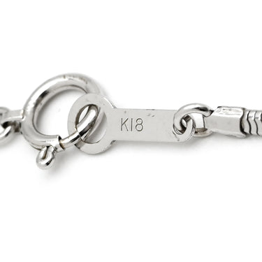 ノンブランド NON BRAND ダイヤ ペンダント ホワイトゴールド K18WG ダイヤモンド ネックレス K18WG Au750 18K 18金 サークルリング フラワーモチーフ 花