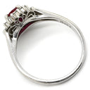 ノンブランド NON BRAND ルビー 062ct ダイヤリング プラチナシルバー Pt900 ルビー ダイヤモンド リング 指輪 レッド 赤 1石 オーバルミックスカット ダイヤモンド 指輪 11号