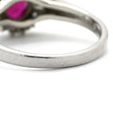 ノンブランド NON BRAND ルビー 062ct ダイヤリング プラチナシルバー Pt900 ルビー ダイヤモンド リング 指輪 レッド 赤 1石 オーバルミックスカット ダイヤモンド 指輪 11号