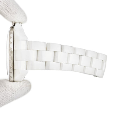 腕時計 シャネル CHANEL J12 33mm H2123 クオーツ レディース 純正ダイヤ ホワイト セラミック デイト 逆回転防止ベゼル