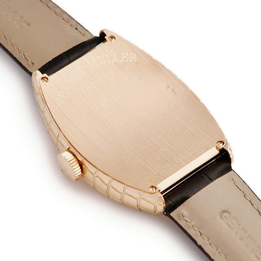 腕時計 フランクミュラー FRANCK MULLER トノウカーベックス ゴールドクロコ 5850SC GOLD CRO 自動巻き メンズ OH済 K18PG無垢 ビザン数字