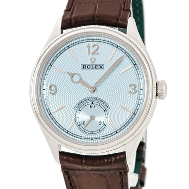 腕時計 ロレックス ROLEX パーペチュアル 1908 52506 ランダム番 自動巻き メンズ 新品同様 ランダム番 Pt950 プラチナ アイスブルー