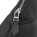 エルメス HERMES ボリードポーチ シューズケアセット 161428ZH01 ブラック コットン ポリエステル 小物 シルバー金具 靴ベラ ブラシ クリーム