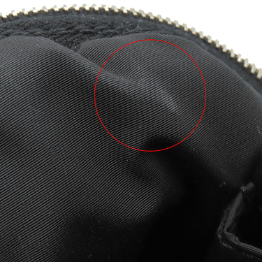 エルメス HERMES ボリードポーチ シューズケアセット 161428ZH01 ブラック コットン ポリエステル 小物 シルバー金具 靴ベラ ブラシ クリーム