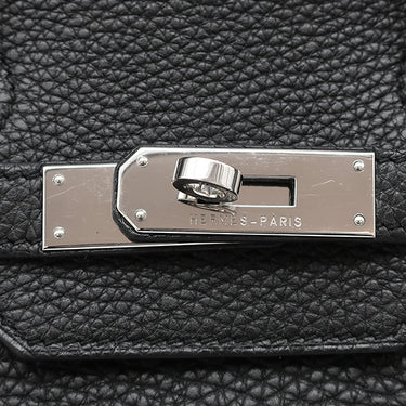 エルメス HERMES バーキン35 ブラック トゴ ハンドバッグ シルバー金具 黒