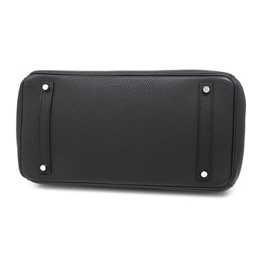 エルメス HERMES バーキン35 ブラック トゴ ハンドバッグ シルバー金具 黒