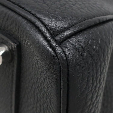 エルメス HERMES バーキン35 ブラック トゴ ハンドバッグ シルバー金具 黒