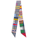 エルメス HERMES ツイリー グリス×ジョーヌヴィフ×ヴェール シルク スカーフ 【VOLTES ET PIROUETTES/ヴォルト エ ピルエット】